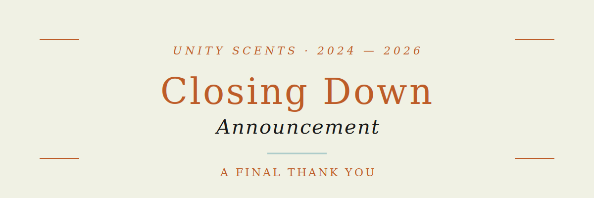 A Letter From Our Founder: The End of Unity Scents